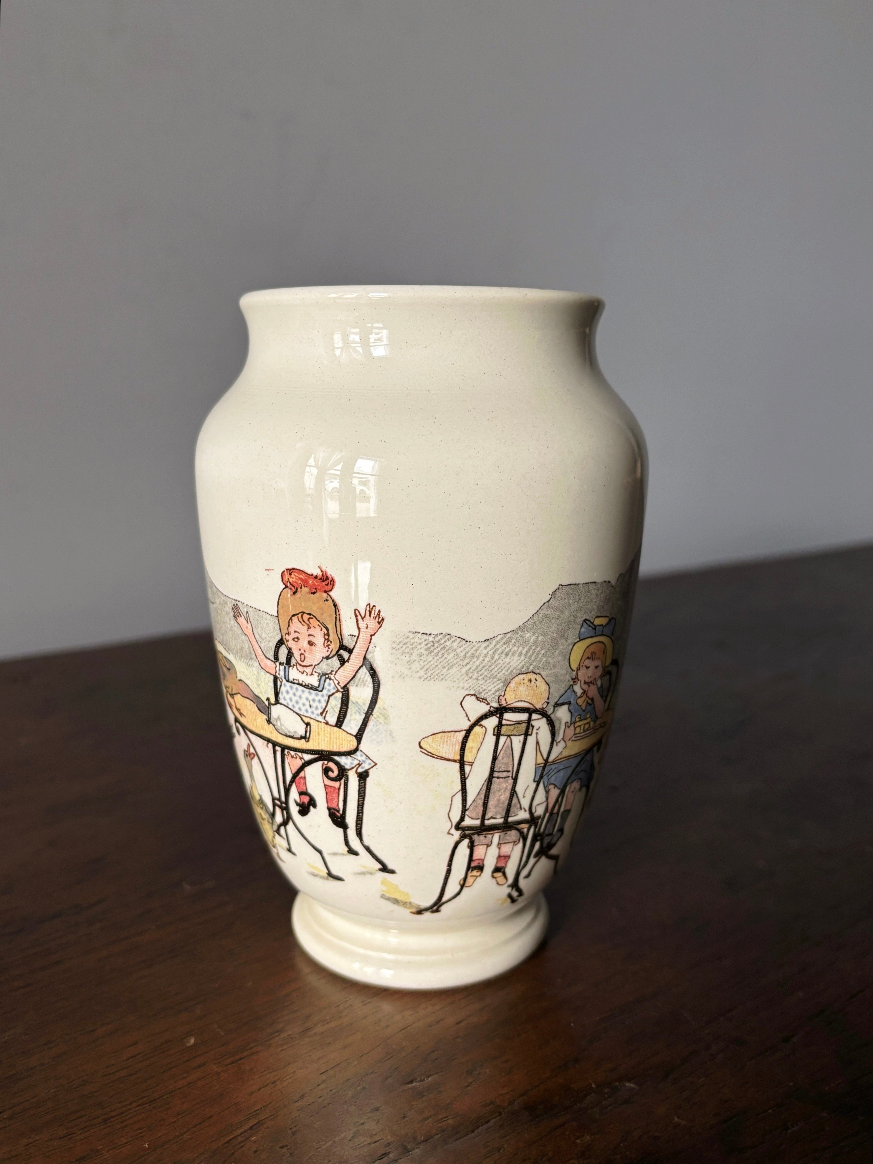 Sarreguemines サルグミンヌ ポット h13.6cm フラワーベース 花瓶 花器