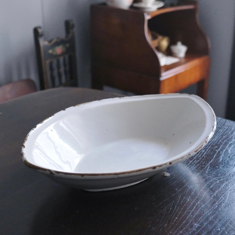 Mousters ムスティエ 舟形 ボウル サラディエ 南仏 36.5cm フランス