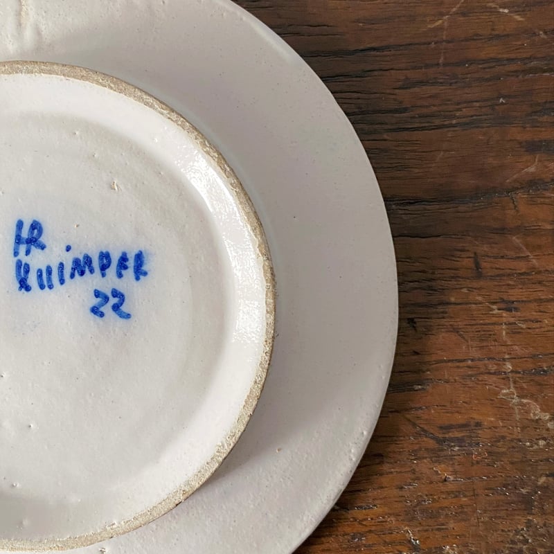 カンペール焼 デミタス カップ アンド ソーサー アンティーク 0501746