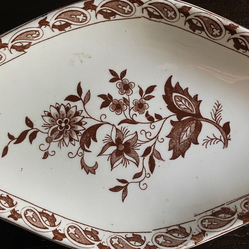 クレールフォンテーヌclairefontaineフランスアンティークプレート1枚 クレールフォンテーヌclairefontaineフランスアンティークプレート1枚