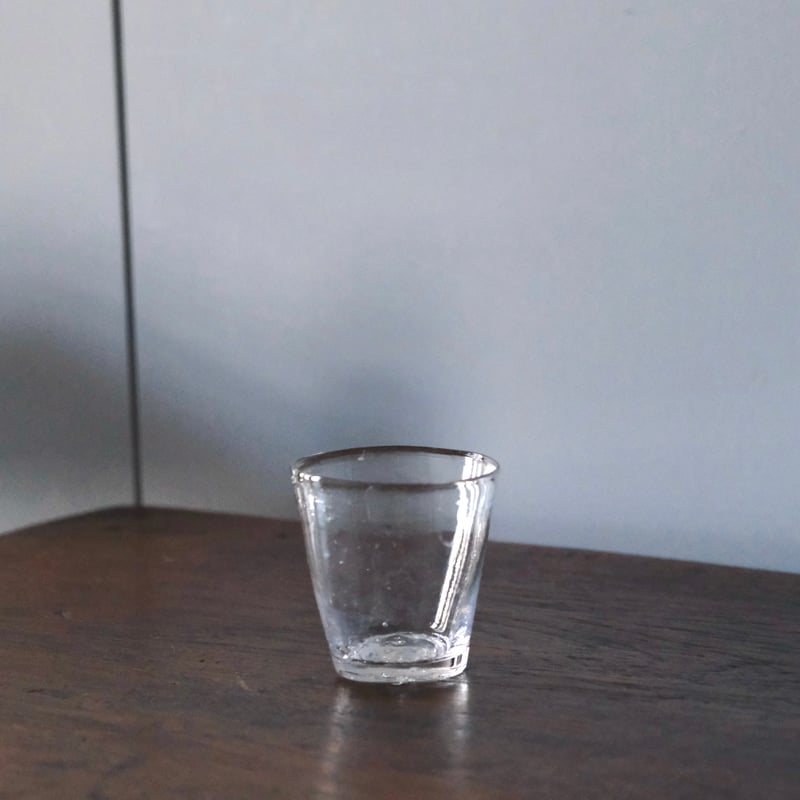 フランス    ブルー キャンドルグラス キャンドルグラス 無色 h6.9cm フランス アンティーク 0502258
