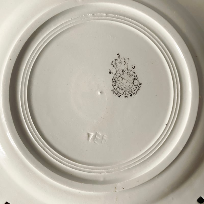 KGリュネヴィル パニエ皿 平皿 φ18cm フランス アンティーク a 0501769