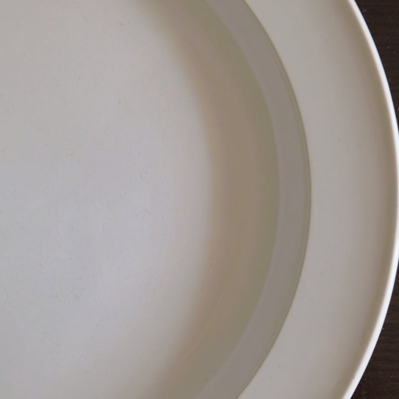 モントロー窯 1820年代 ファイアンスフィン 花リム大皿 モントロー窯