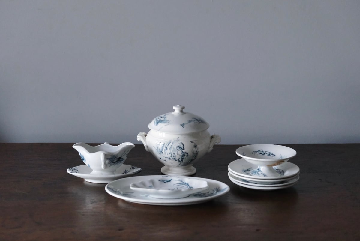 ディネット オーバル皿 楕円皿 おそらく リュネビルフランス