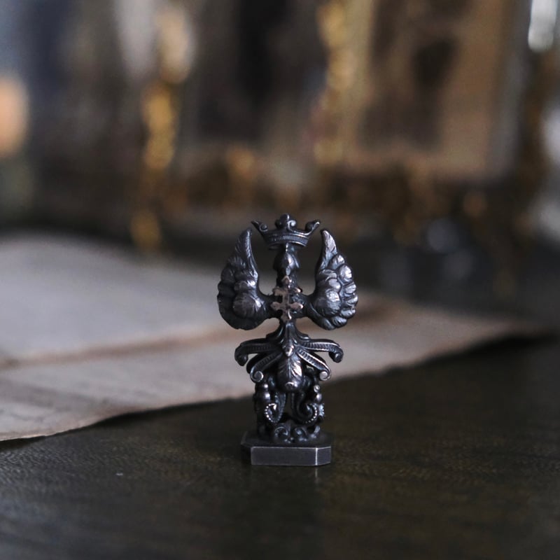 カシェ ロレーヌ十字 紋章 シーリングスタンプ h4.2cm フランス