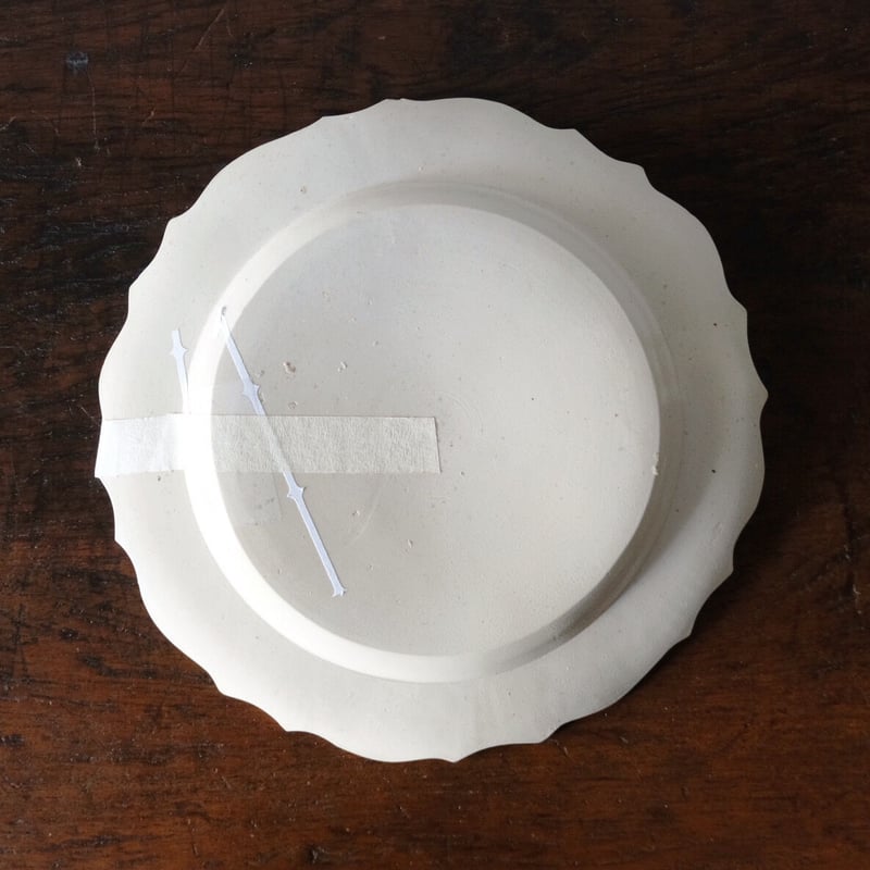 18世紀 塩釉炻器 イギリス レリーフ皿 金継ぎ用 アンティーク