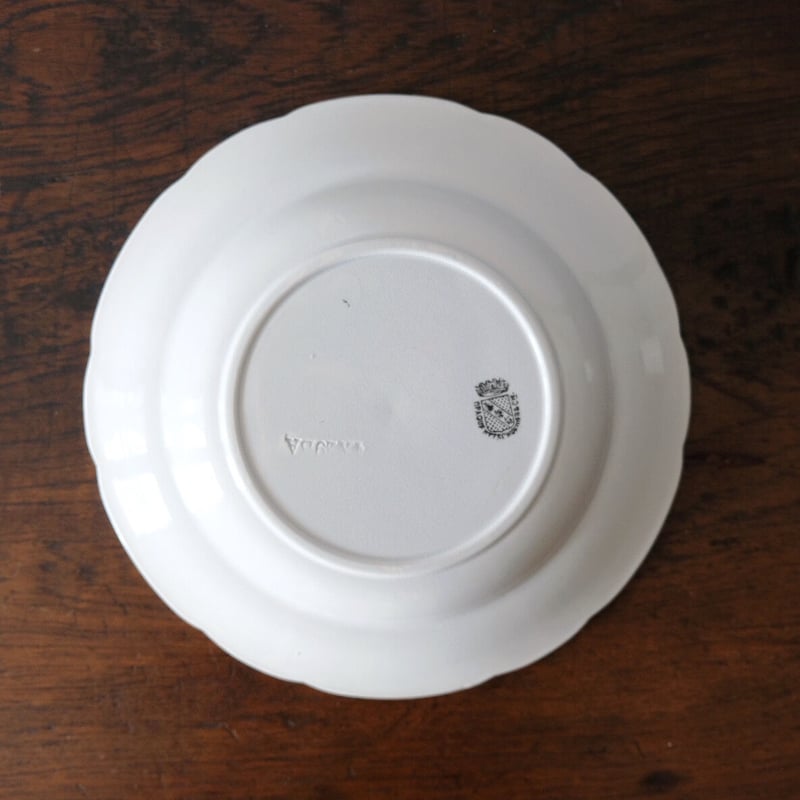 1800年代後期 サルグミンヌ 深皿 レリーフ 皿 アンティーク a