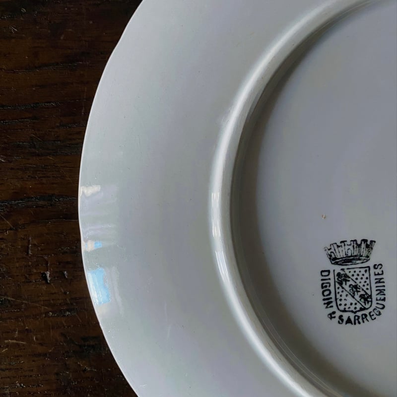 サングミンヌ　平皿3枚セット Digoin&Sarreguemines ディゴワン サルグミンヌ ヤドリギ 平皿 φ21cm