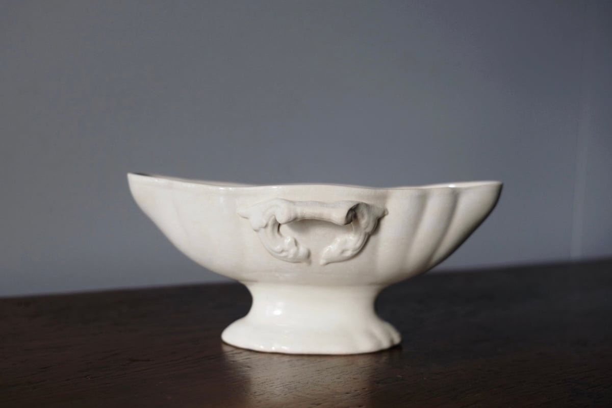 フランスアンティーク ♧ サルグミンヌ ♧ 陶器のジャーマンシェパード像