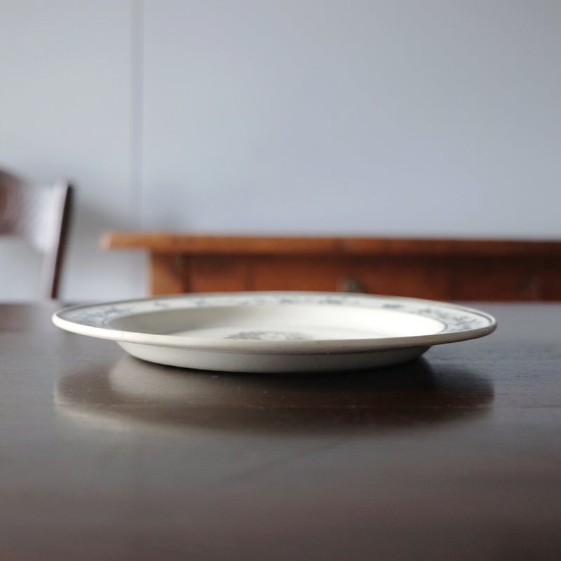 Louis XIV ルイ14世 肖像 グリザイユ 平皿 リム皿 フランス