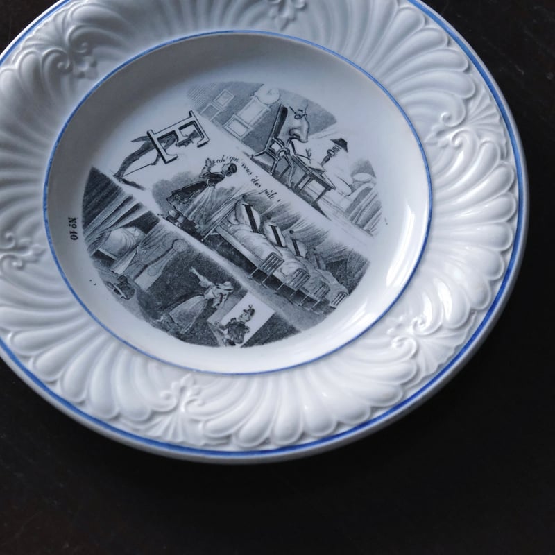 Creil & Montereau クレイユモントロー クレイユエモントロー 平皿