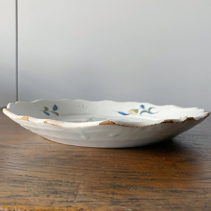 ヌヴェール 花絵皿 アンティーク 050341 | jinen_antique