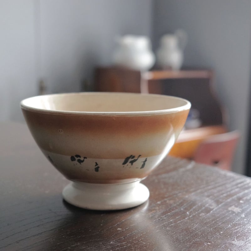 EF BORDEAUX ボルドー カフェオレ ボウル アンティーク 050673