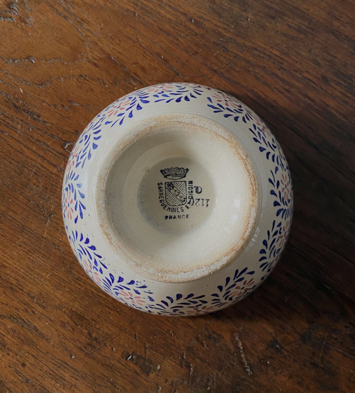 ディゴワン＆サルグミンヌ カフェオレボウル ステンシル植物柄