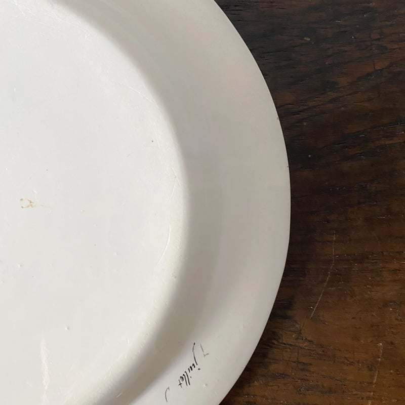 CREIL クレイユ グリザイユ 平皿 ディナー皿 φ24.5cm ファイアンス