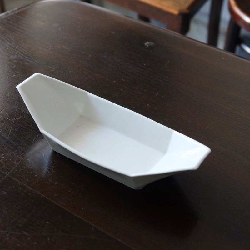 19世紀初期 白磁 舟形ラヴィエ フランス アンティーク 0501741