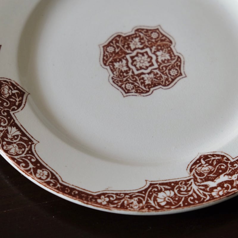 J.Vieillard&Cie Bordeaux ボルドー うさぎ 平皿 デザート皿 フランス