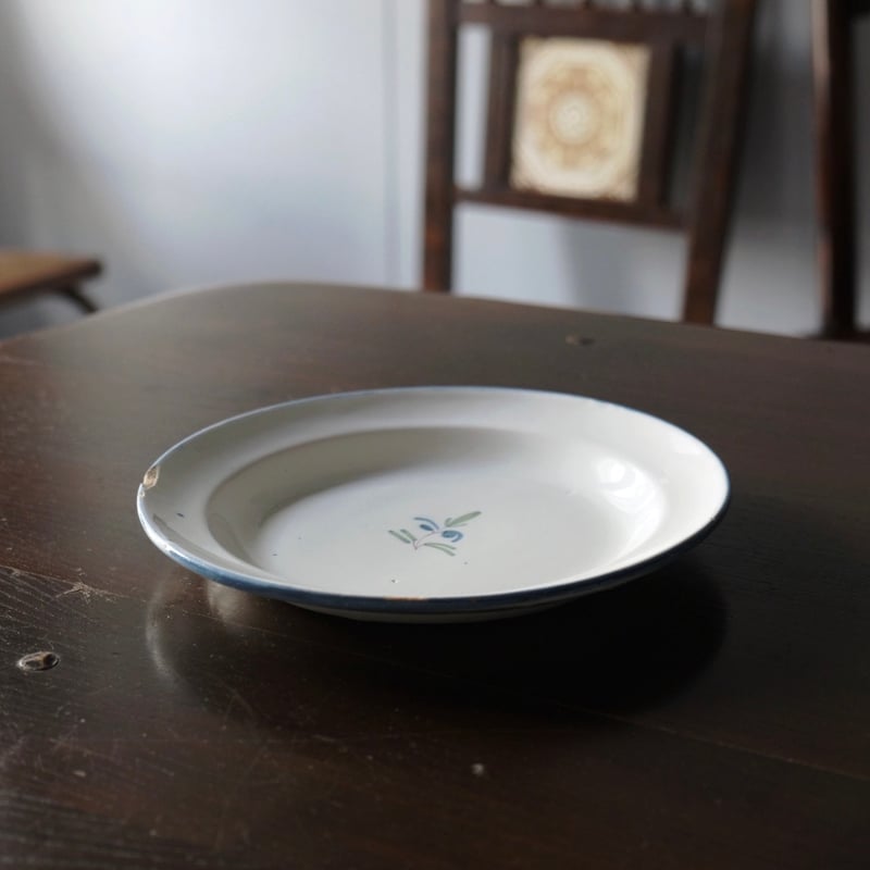 VARAGE ヴァラージュ 平皿 リム皿 φ22cm フランス アンティーク VARAGE ヴァラージュ 平皿 リム皿 φ22cm フランス アンティーク