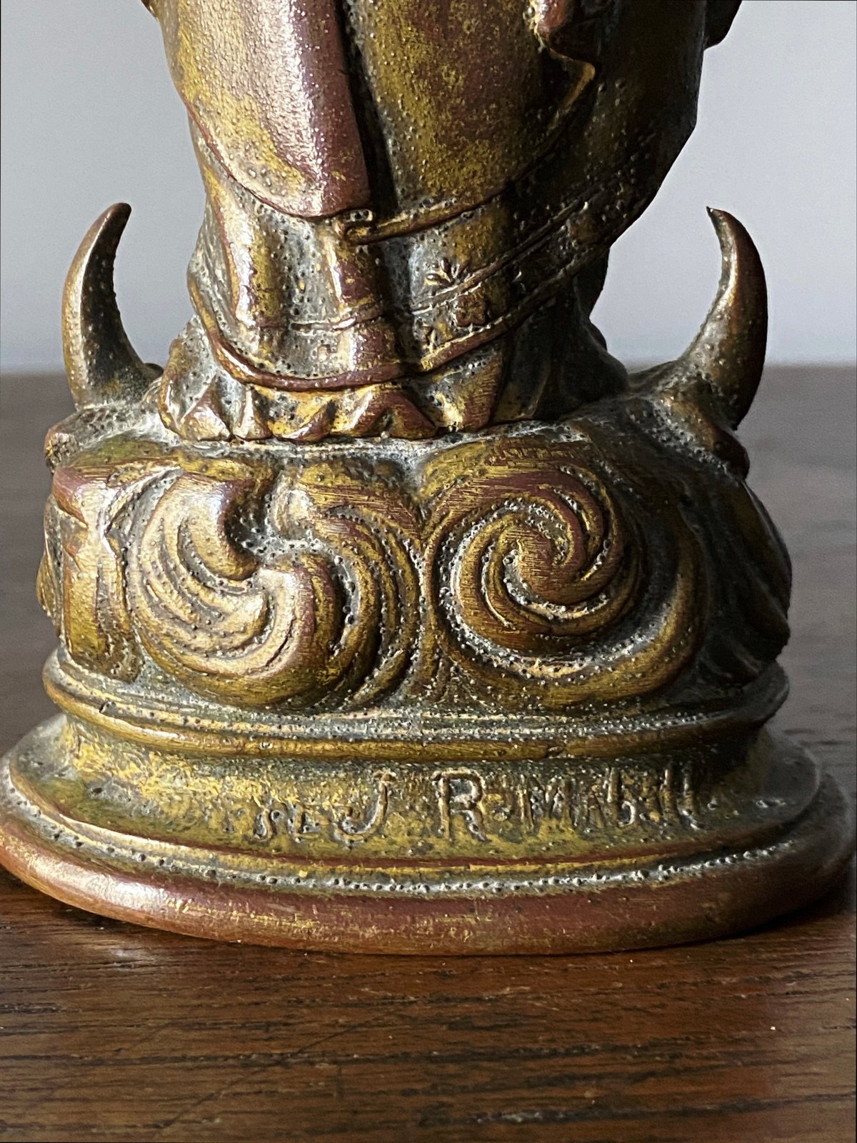 聖母マリア 像 メタル フランス アンティーク 0501709 | jinen_antique
