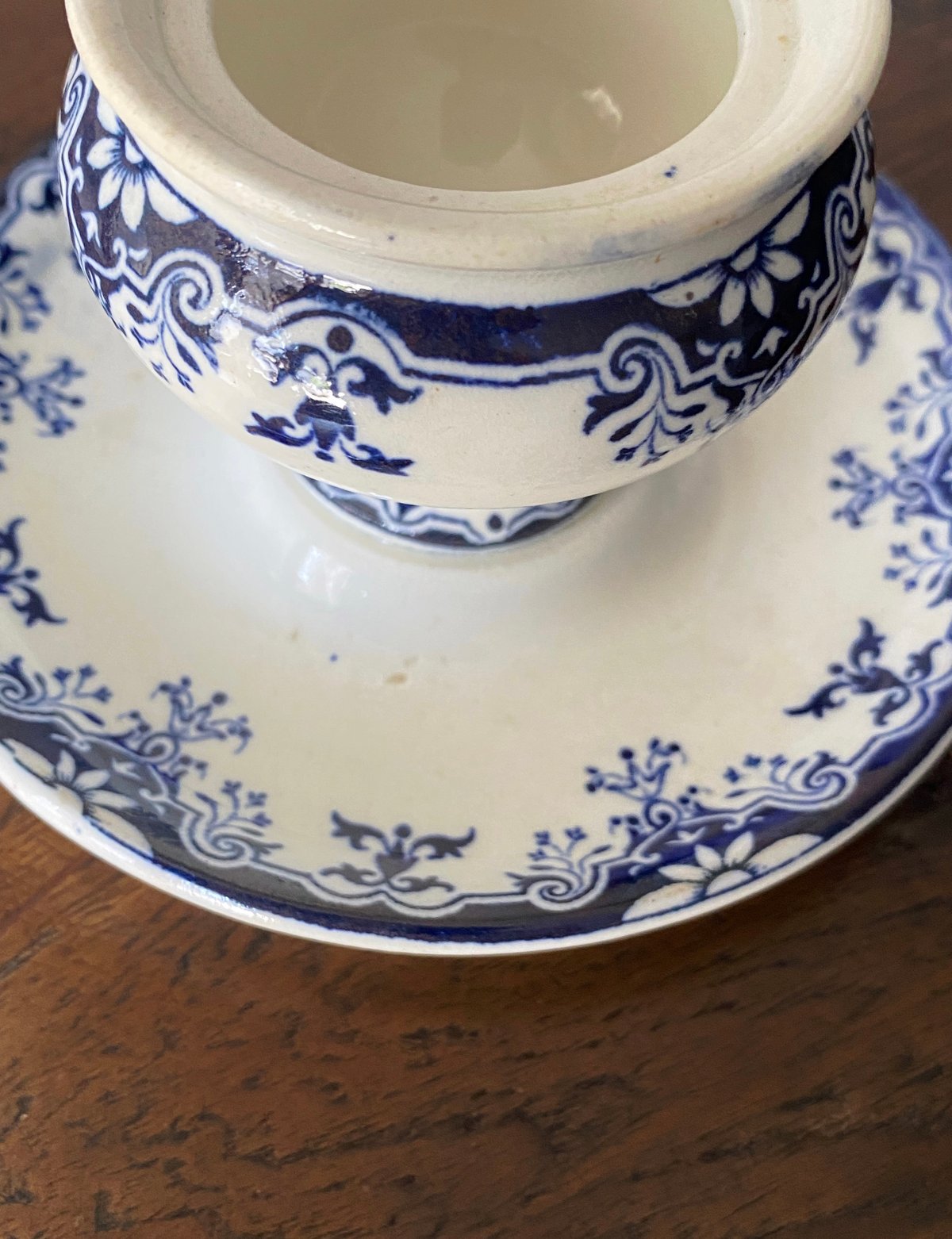 フランスアンティーク ボルドー窯 ジュール・ヴィェイヤール マスタードポット フランスアンティーク ボルドー窯 ジュール・ヴィェイヤール