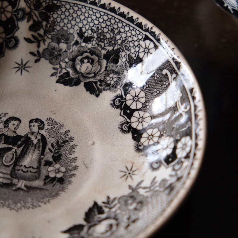 Maastricht マーストリヒト グリザイユ ティー ボウル アンド