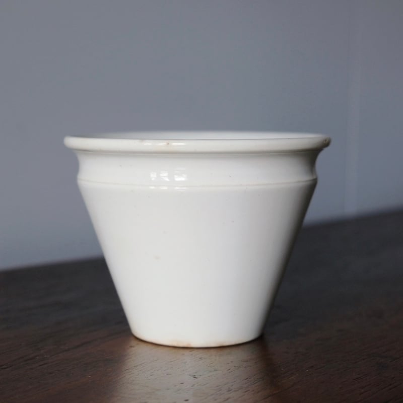 クレイユモントロー　コンフィチュールポット　フランスアンティーク コンフィチュール ポット ジャムポット クレイユモントロー h8.3cm