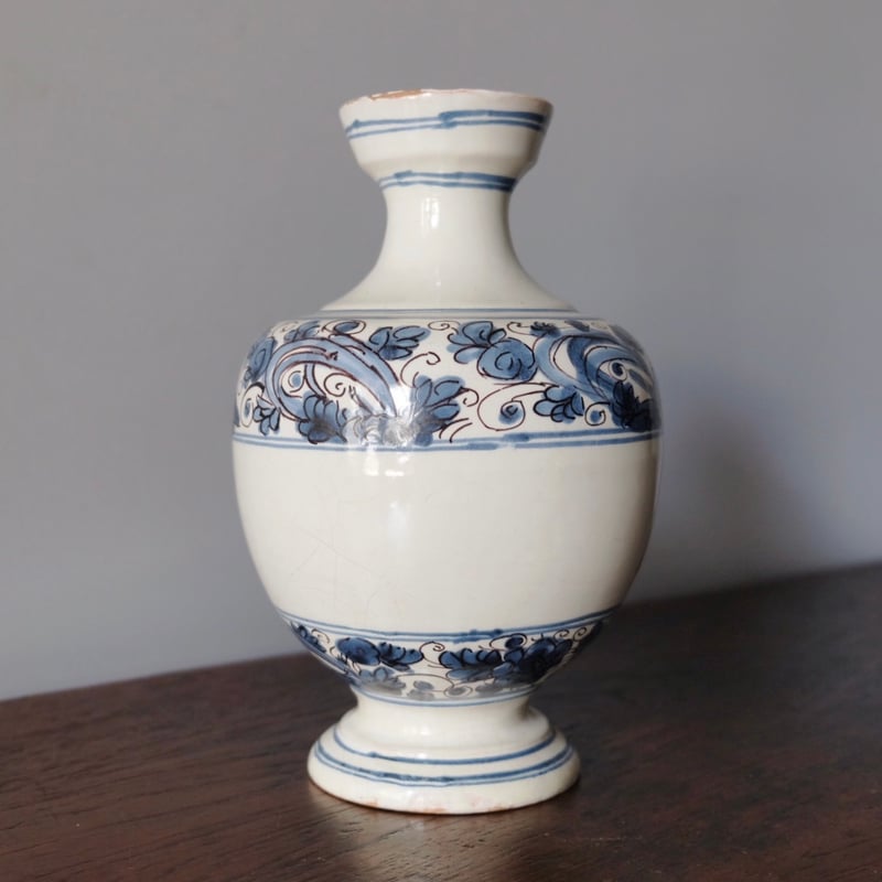 18世紀 ファーマシーポット 花器 花瓶 h22cm アンティーク 0501617