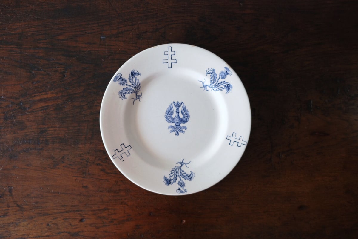 レア✨リュネヴィル　ロレーヌ　十字　ウジェニー　ラヴィエ　フランス　アンティーク レア✨リュネヴィルロレーヌ十字ウジェニーラヴィエフランスアンティーク