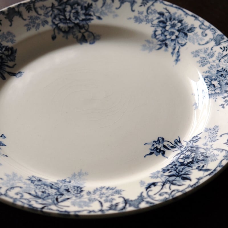 フランスアンティーク　ショワジー　Floreal 大皿 フランスアンティーク ショワジールロワ Fleurs Coupees 切花