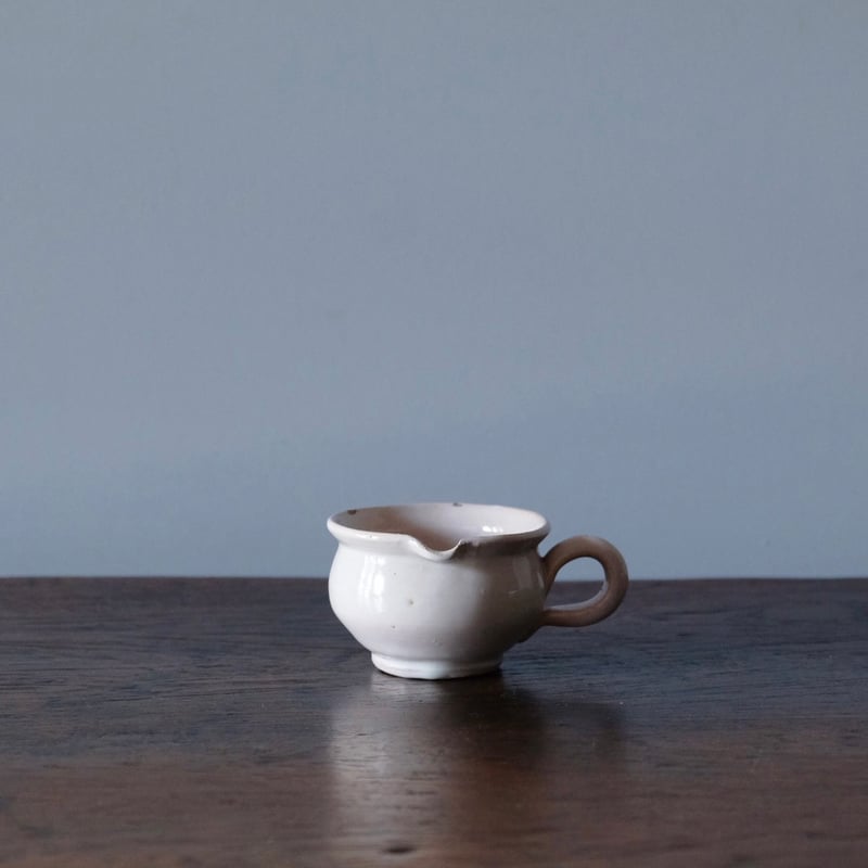 白釉 手つき 片口 カップ フランス アンティーク 0501653 | jinen_antique