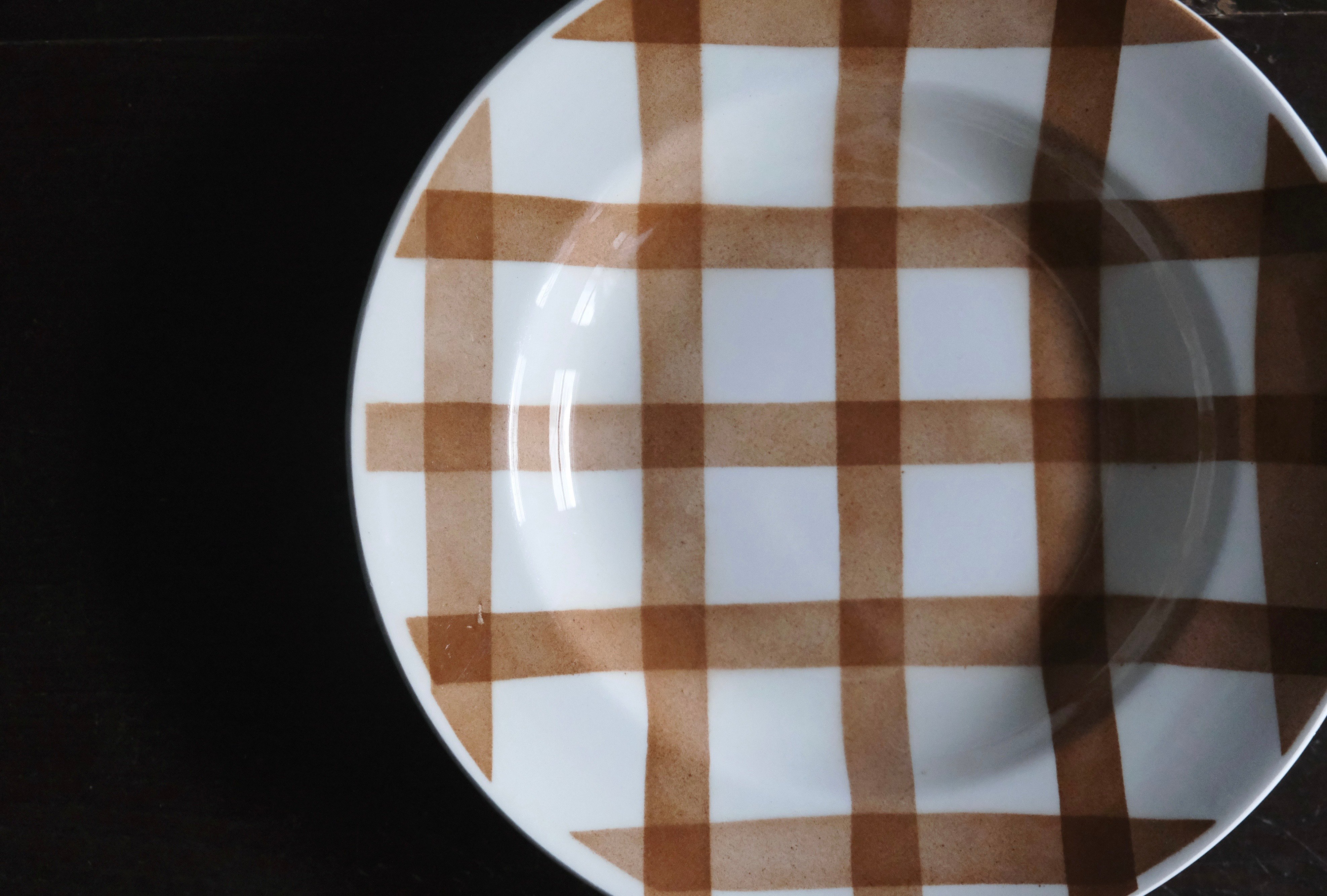 サンタマン オルシー・ムーランデルー nappe ギンガム チェック 深皿