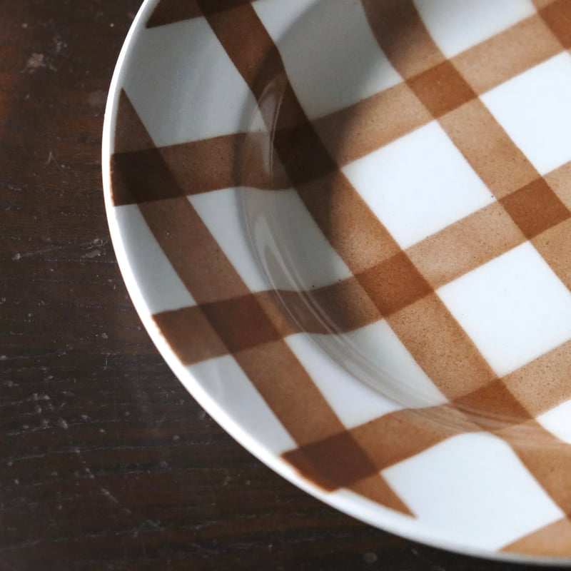 サンタマン オルシー・ムーランデルー nappe ギンガム チェック 深皿