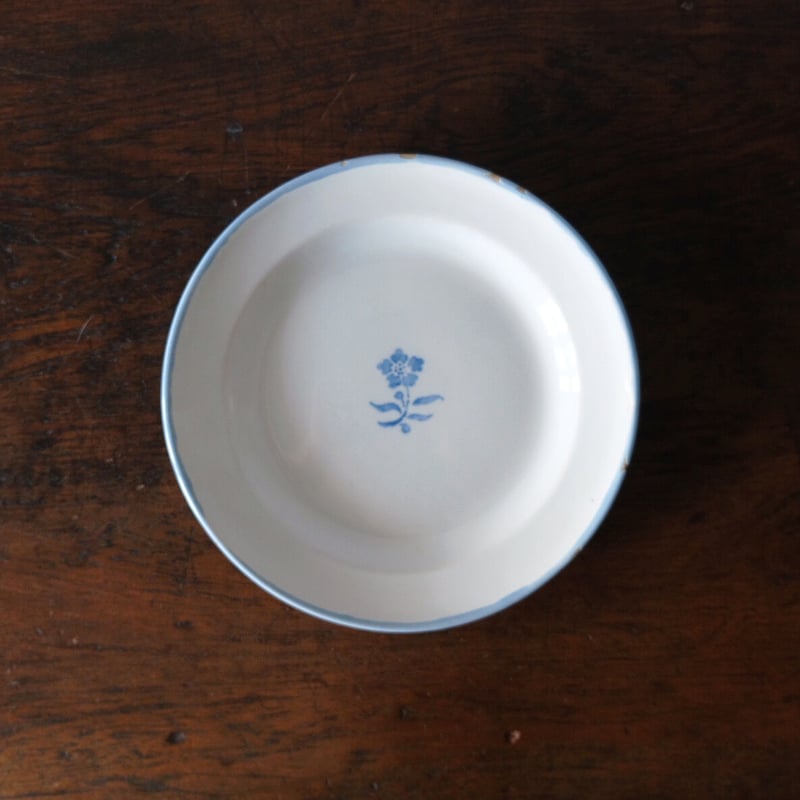 Moustiers Fouque ムスティエ 花絵 平皿 22cm フランス