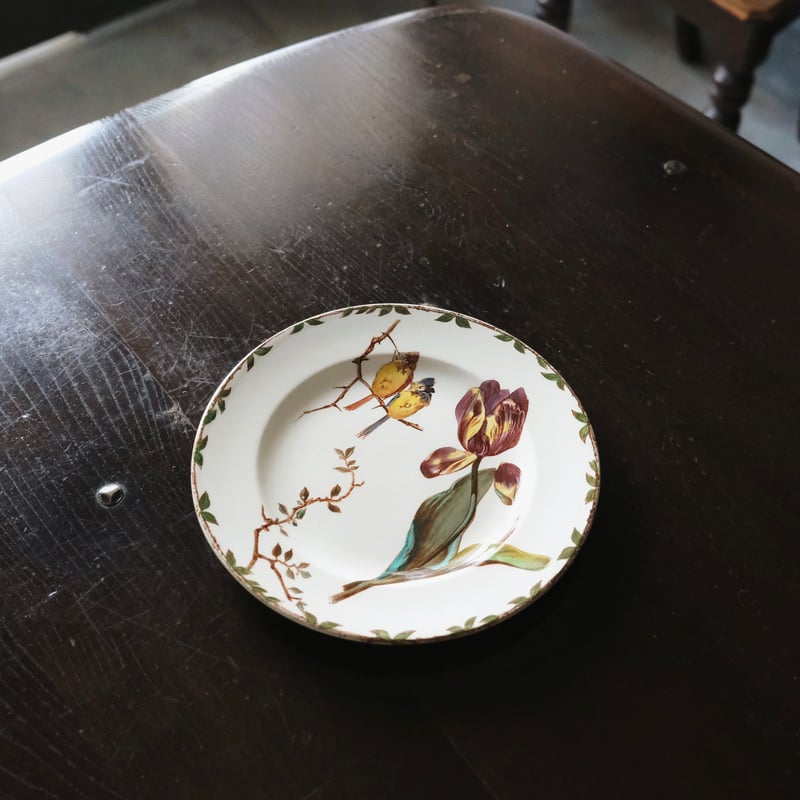 レア◯H.B&CIE ショワジールロワ 平皿 N860/フランスアンティーク レア◯H.B&CIE ショワジールロワ 平皿 N860/フランスアンティーク レア