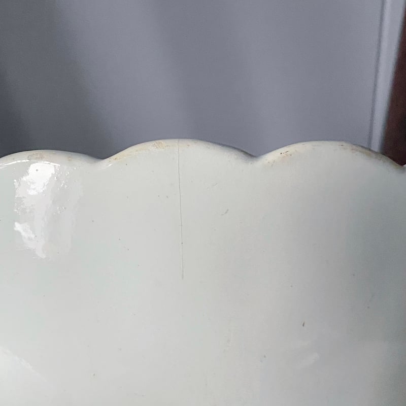 Arboras アルボラス 白 サラディエ ボウル 輪花 φ28cm フランス