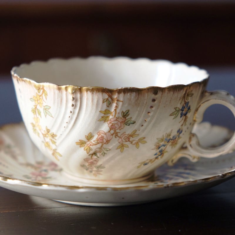 サルグミンヌ SARREGUEMINES LOUIS XV ティー カップ&ソーサー LOUI