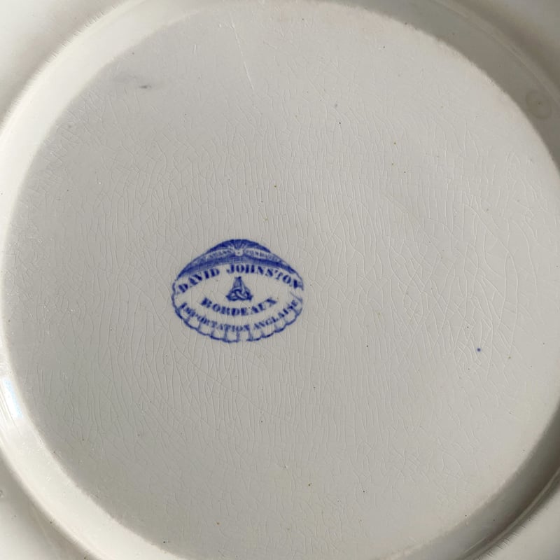 David Johnston Bordeaux ボルドー タピスリー 平皿 φ22.8cm フ