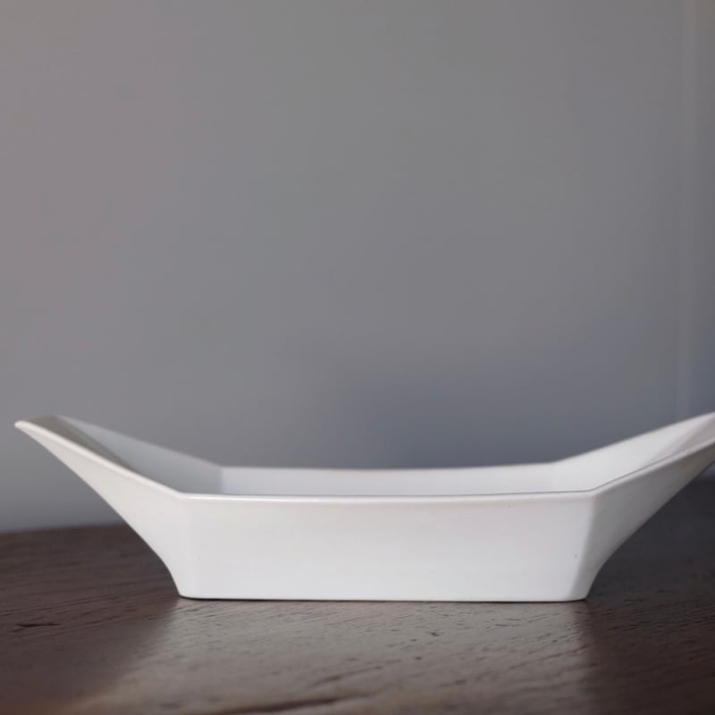 19世紀初期 白磁 舟形ラヴィエ フランス アンティーク 0501741