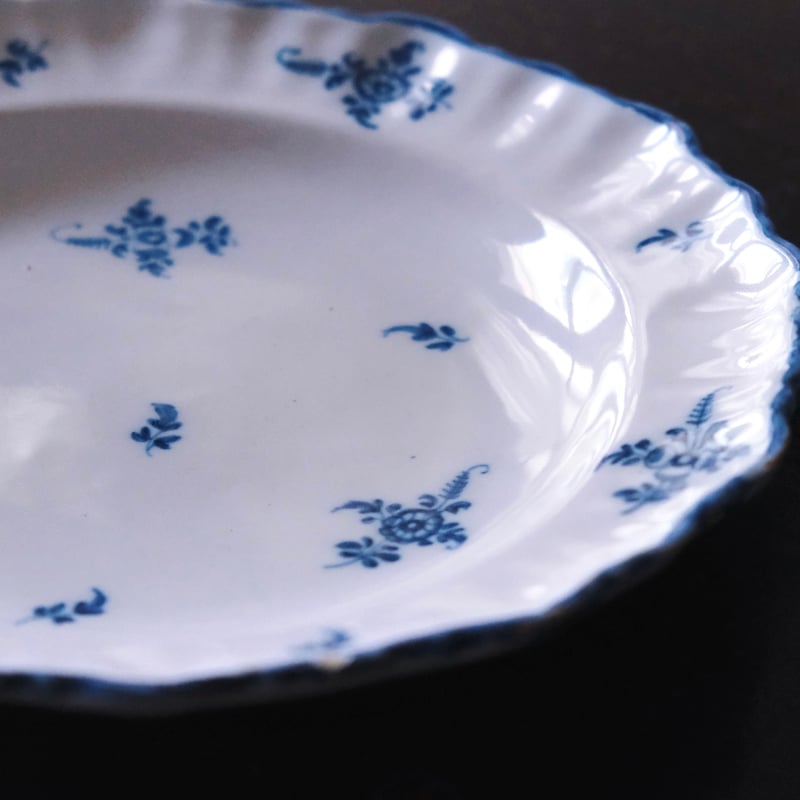 Moustiers ムスティエ 小枝柄 シェルリム 皿 深皿 平皿 φ24.3cm