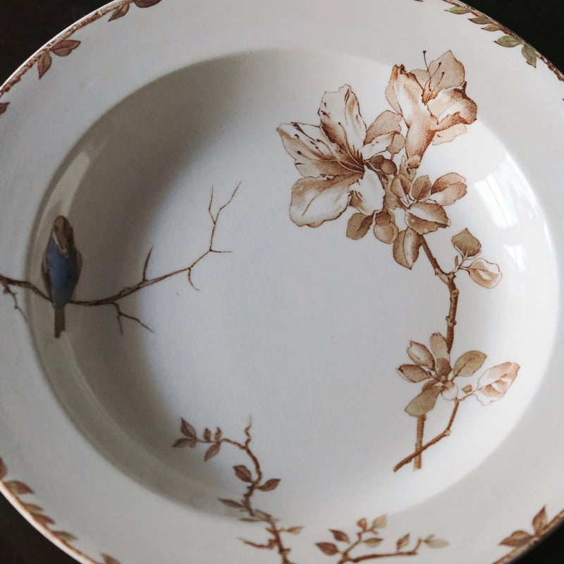 HB&Cie ショワジールロワ Oxford オックスフォード 深皿 リム皿 手彩色