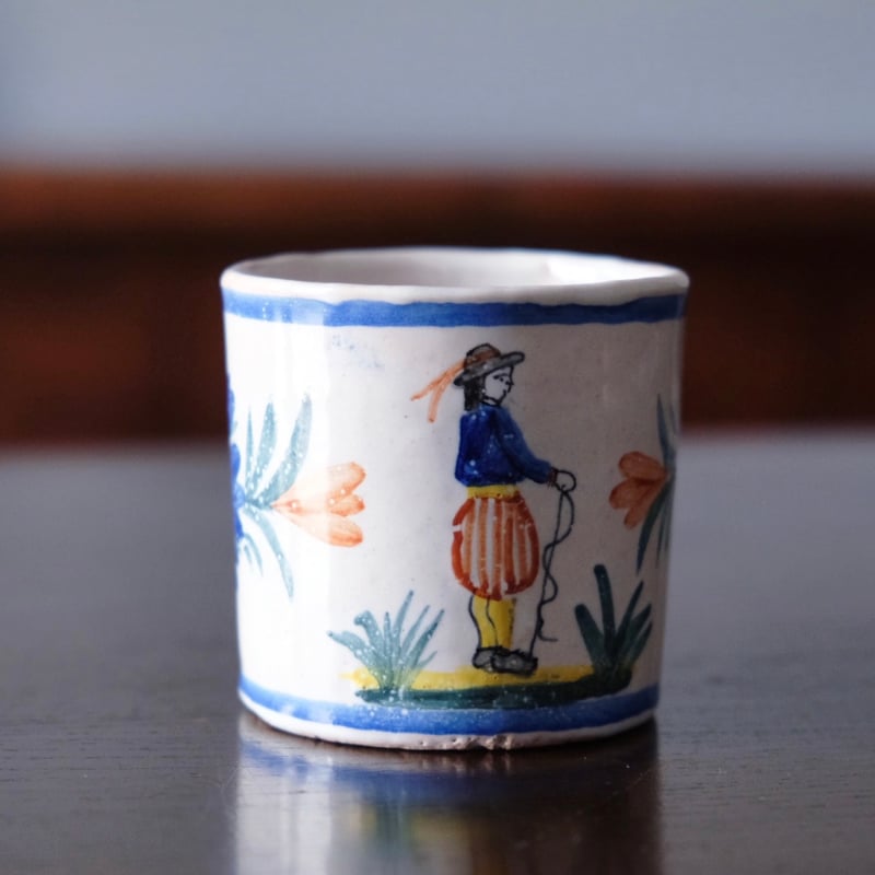 カンペール焼 デミタス カップ アンティーク 0501745 | jinen_antique