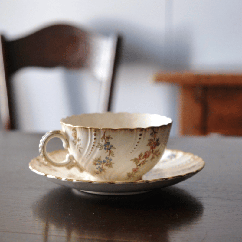 サルグミンヌ SARREGUEMINES LOUIS XV ティー カップ&ソーサー LOUI