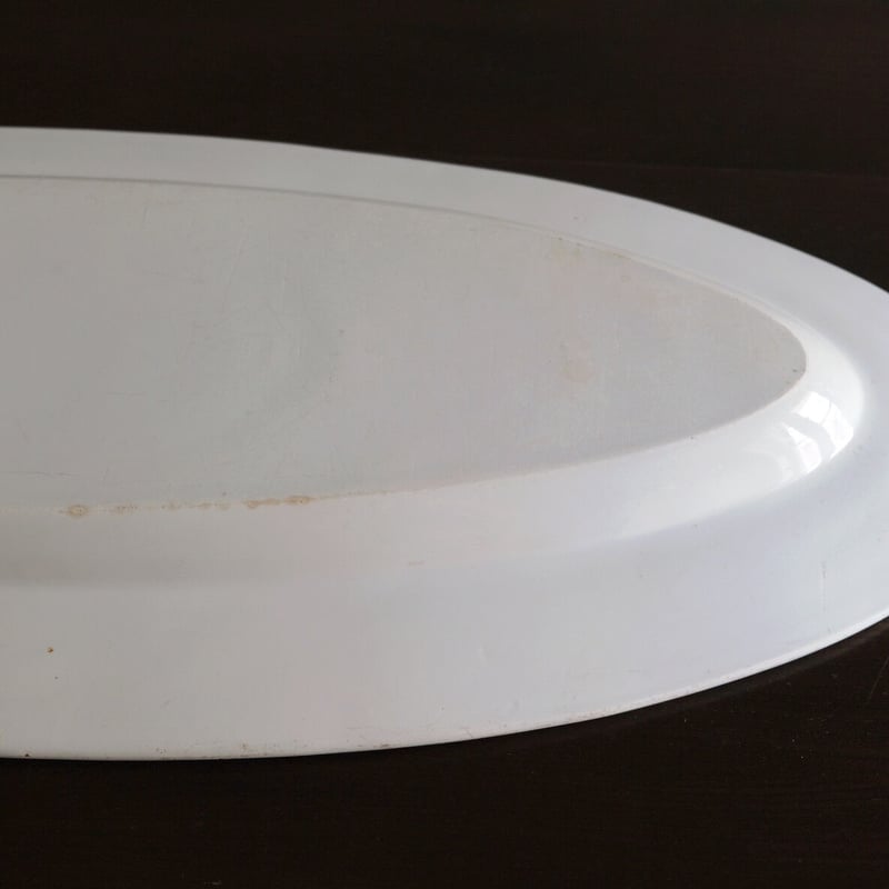 モントロー Montereau ポワソン 皿 白皿 75.7cm アンティーク 0501125
