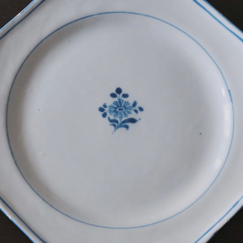 フランス　ヴィンテージ　ムスティエ　オクトゴナル　プレート フランス ヴィンテージ ムスティエ オクトゴナル プレート