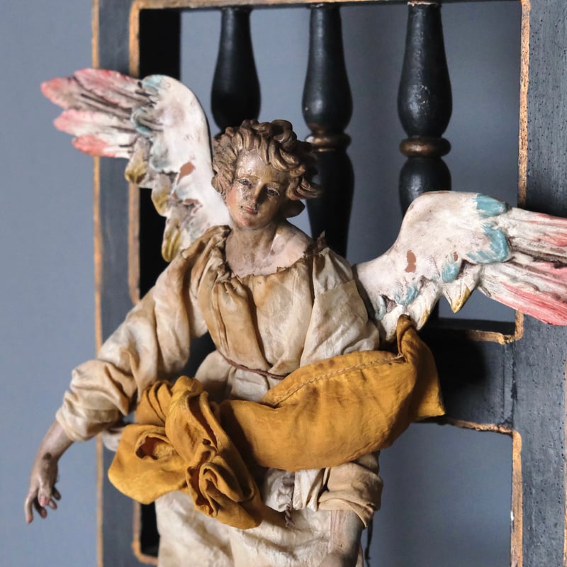 サントン人形　サントス　陶器　古道具　骨董 サントン人形 サントス アンティーク 0501707 | jinen_antique