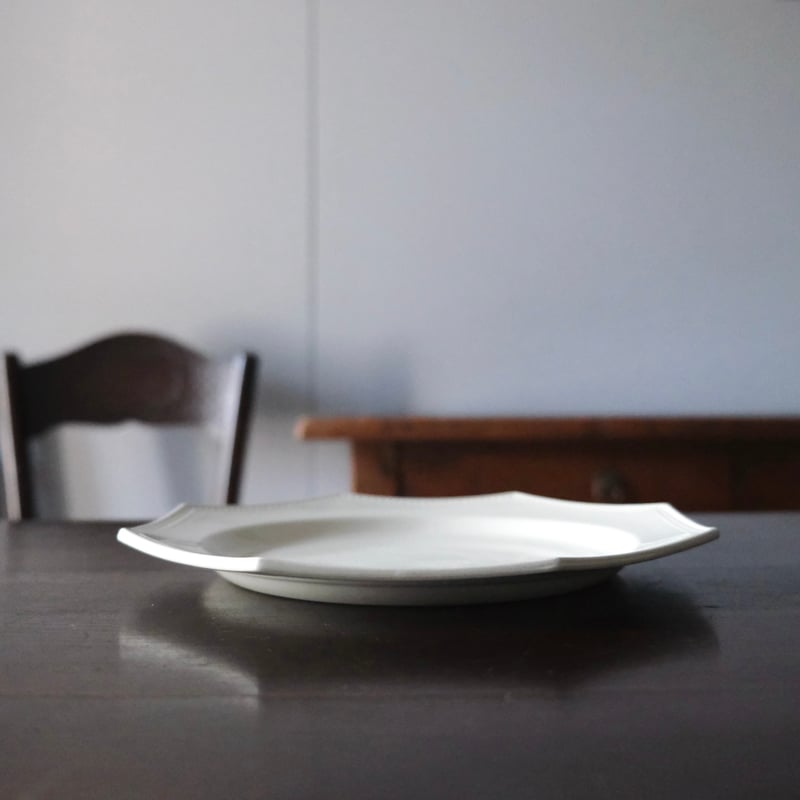 半月刻印 Creil&Montereau オクトゴナル 平皿 クレイユモントロー