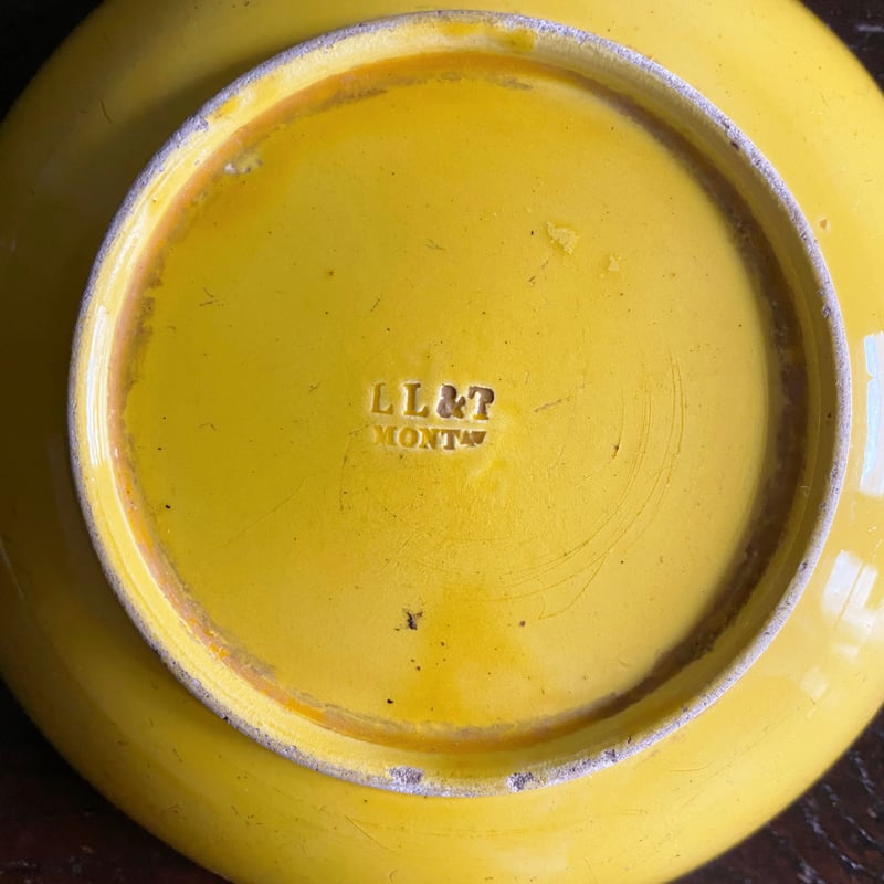 LL&T Montereau モントロー 黄色 ティーボウル ソーサー 小皿 LL&T Montereau モントロー 黄色 ティーボウル ソーサー 小皿