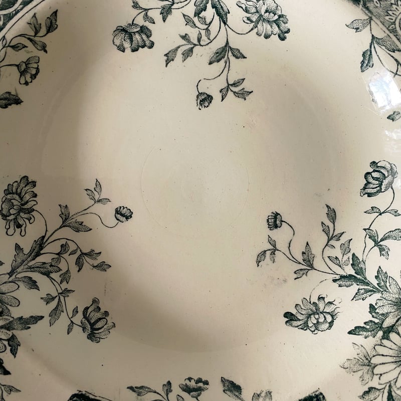 サラン SALINS 深皿 リム皿 φ24.2cm フランス アンティーク a 060003