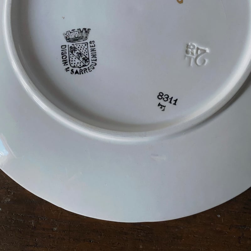 サングミンヌ　平皿3枚セット U&C sarreguemines サルグミンヌ カルメン デザート 皿 平皿 φ21cm フ