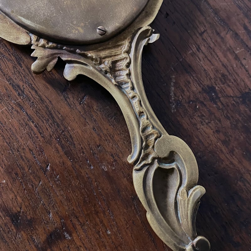 手鏡 ミラー ロカイユ装飾 アンティーク 050044 | jinen_antique 手鏡 ミラー ロカイユ装飾 アンティーク 050044 | jinen_antique